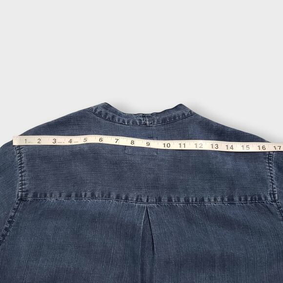 Rails Rosalee Tied Chambray Button Down Denim Lyocell Shirt Sz Medium Casual - Picture 11 of 12